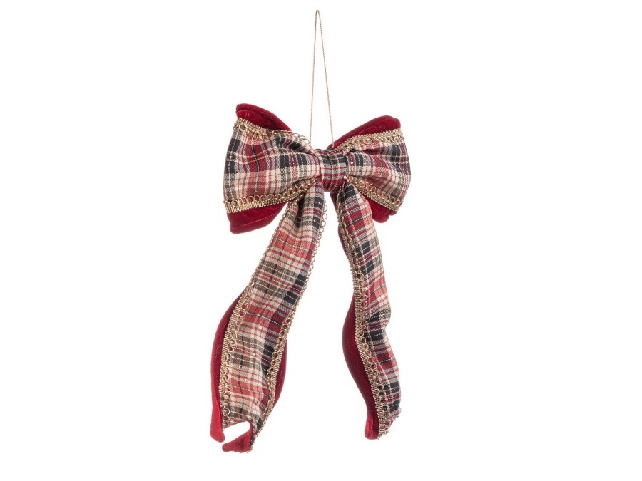 BIZZOTTO Pendaglio mellony fiocco tartan rosso