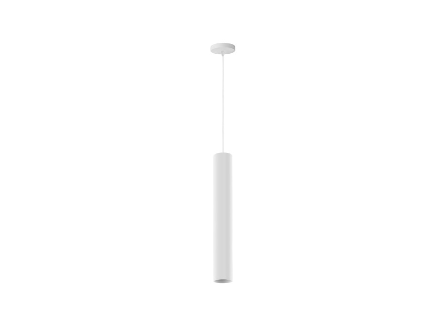 NOVA LINE Pendel GU10 in alluminio - Ø 50x500 mm - cavo 1 mt - bianco