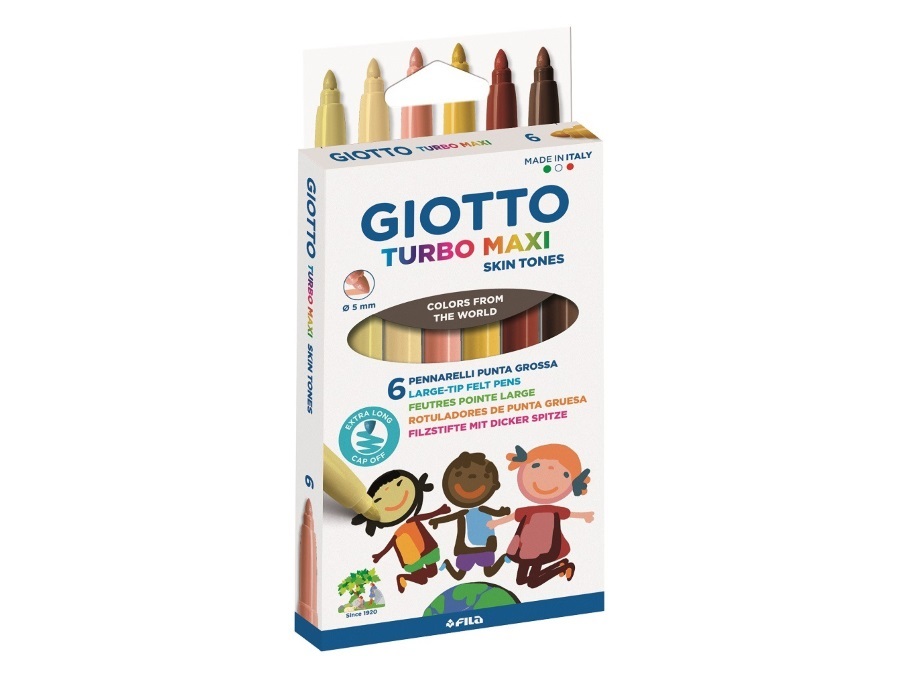 Pennarelli Per Colorare - Giotto Astuccio 12 pennarelli turbo maxi