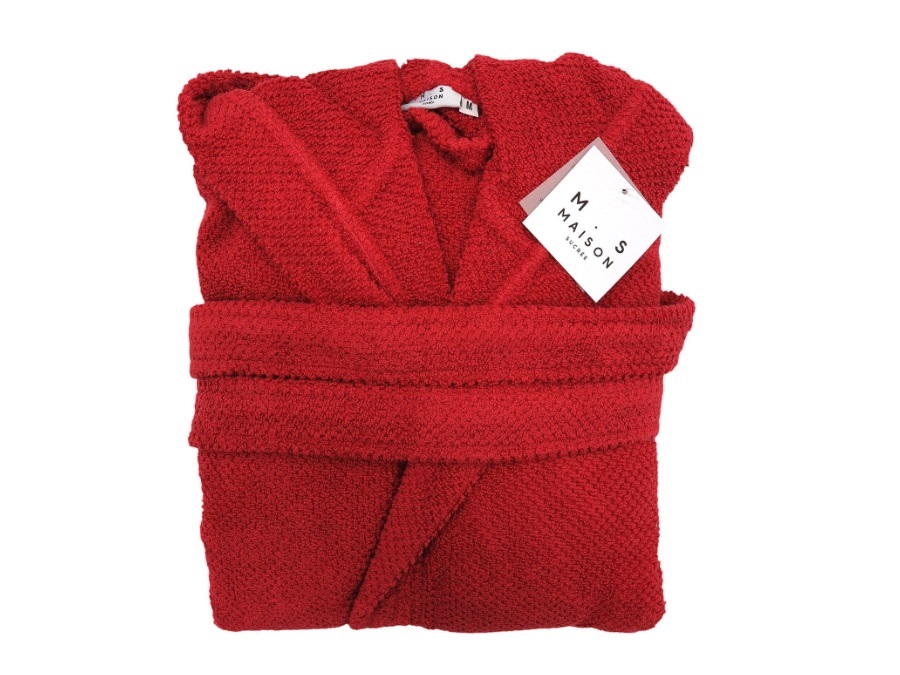 MAISON SUCREE Pepe, accappatoio rosso - TAGLIA M