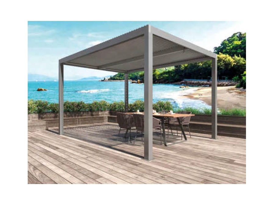 VERDELOOK PERGOLA BIOCLIMATICA ATENA 3x4 - grigio