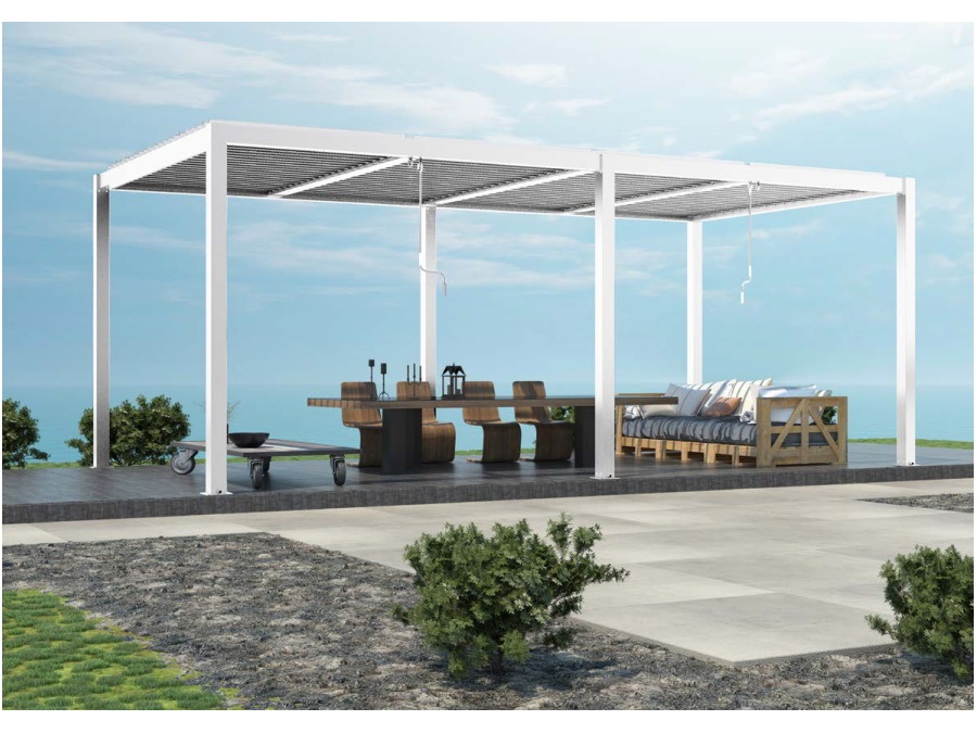MAGAZZINI COSMA S.P.A. Pergola bioclimatica bianca 7,8x4
