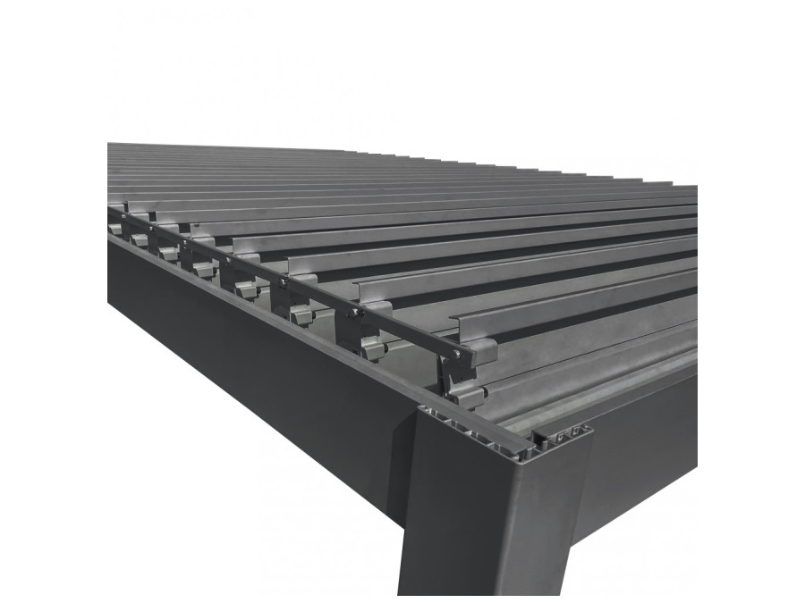 MAGAZZINI COSMA S.P.A. Pergola bioclimatica doppia lamella antracite, 3x4