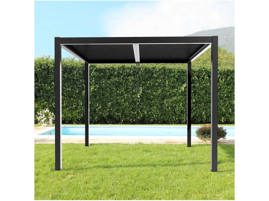 MAGAZZINI COSMA S.P.A. Pergola bioclimatica grigio scuro 3x3