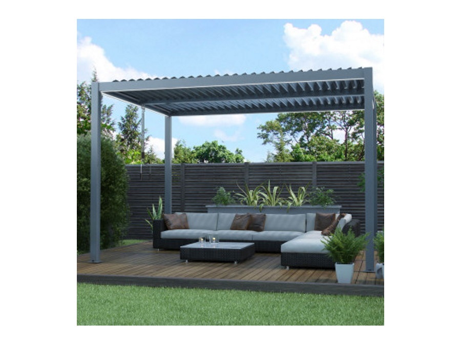 MAGAZZINI COSMA S.P.A. Pergola bioclimatica grigio scuro 3x3