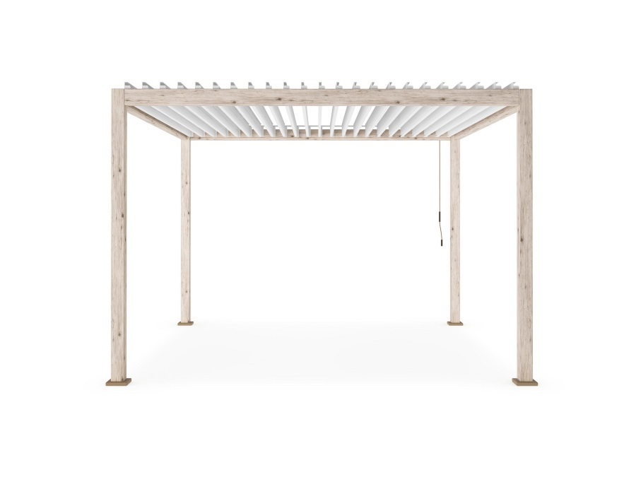 BIZZOTTO PERGOLA OCEAN 3.6X3.6 RUSTIC-BIANCO