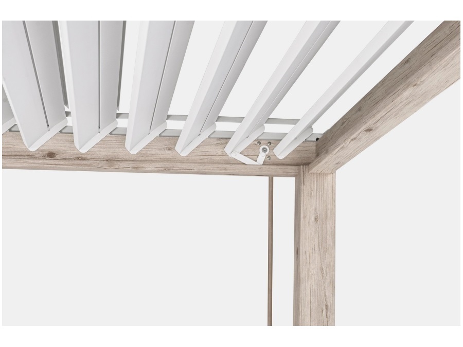 BIZZOTTO PERGOLA OCEAN 3.6X3.6 RUSTIC-BIANCO