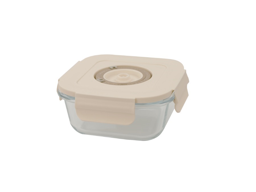 GIO STYLE Perla, contenitore sottovuoto quadrato in vetro - 0,5 Lt