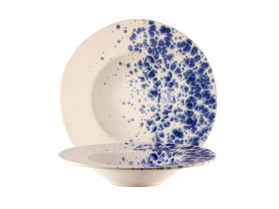 LE COQ Phobos bianco/blu pasta bowl Ø 28,5 cm