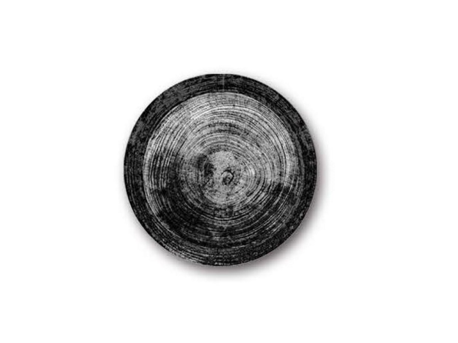 SATURNIA Piatto frutta, collezione black round, linea siviglia, diam. 21 cm