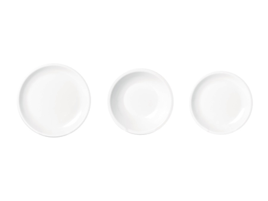 TABLE TOP PORCELLANE SAS Piatto in melamina bianca collezione Easy - VARIANTE PIATTO FONDO Ø 21 CM