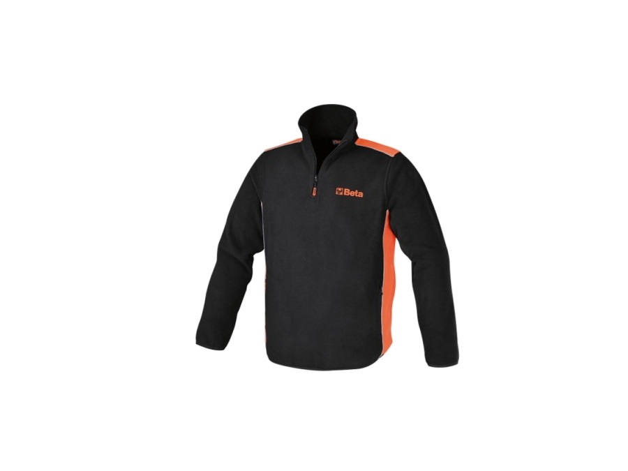 BETA UTENSILI Pile con zip, nero/arancio