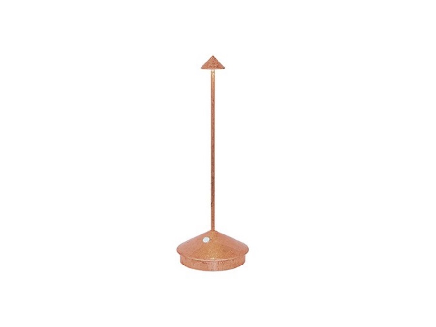 ZAFFERANO S.R.L. Pina pro, lampada da tavolo ricaricabile foglia di rame