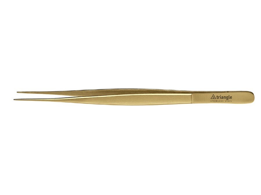 AMBROGIO SANELLI Pinza Chef Acciaio Inox dorata, 15 cm