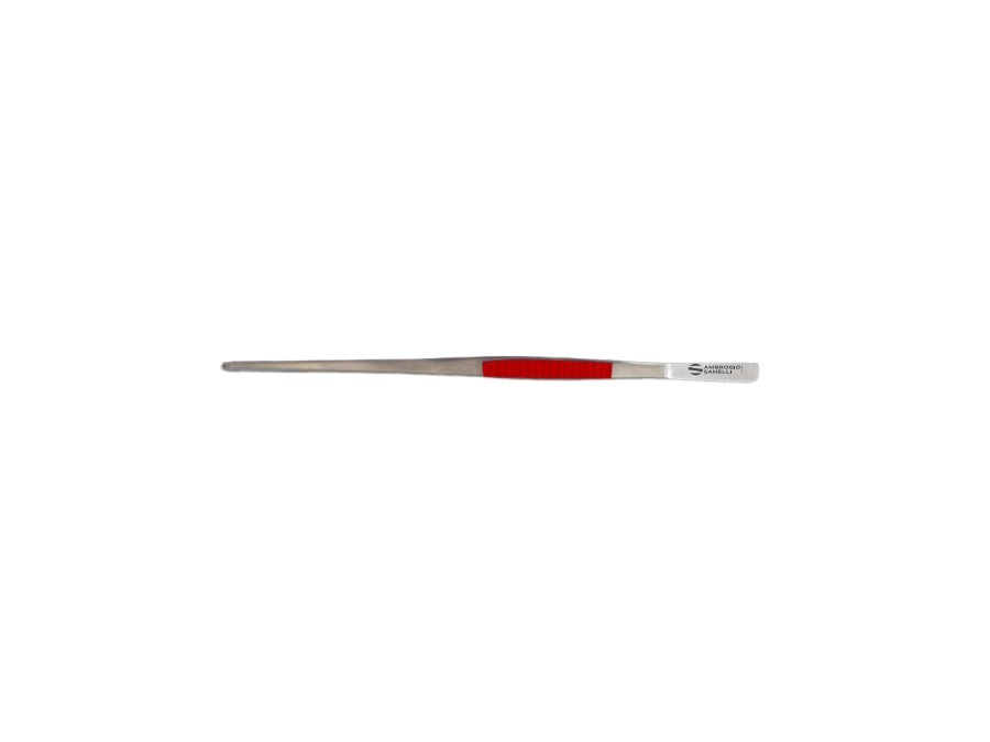 AMBROGIO SANELLI Pinza chef in acciaio inox con inserto rosso - 30 cm