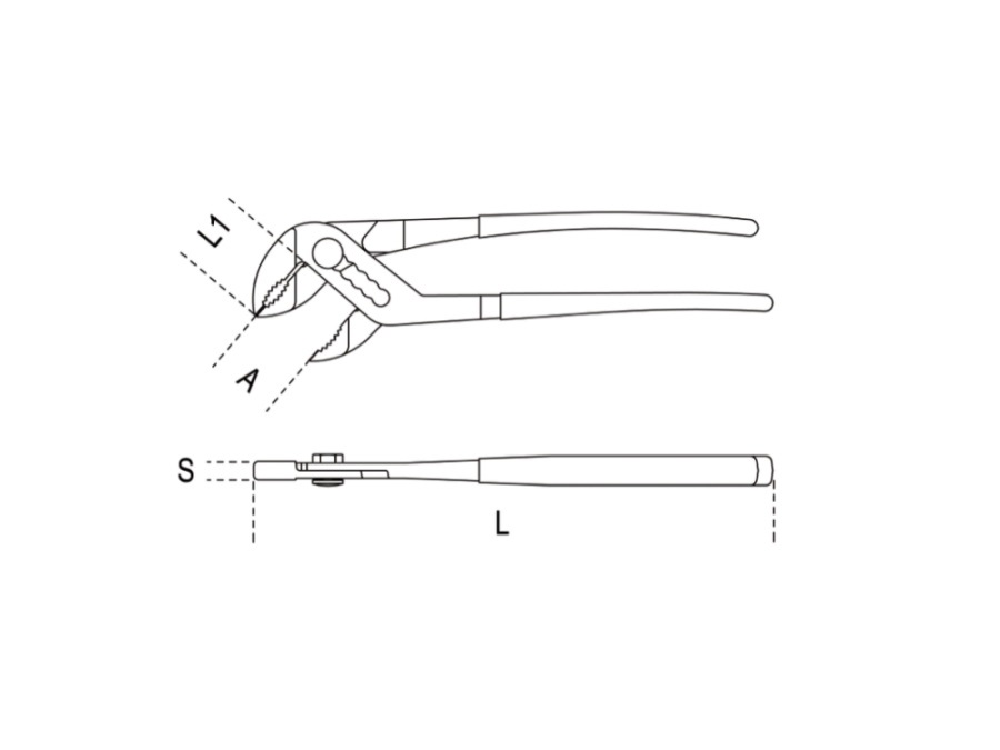 BETA UTENSILI PINZA POLIGRIP, REGOLABILE A CERNIERA CHIUSA VERNICIATA ARANCIO - ART. 1048VN