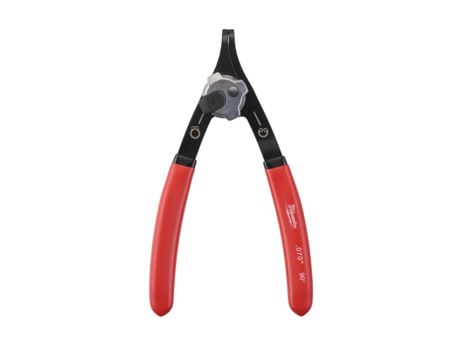 MILWAUKEE Pinza reversibile per anelli elastici - grande inclinata 90°