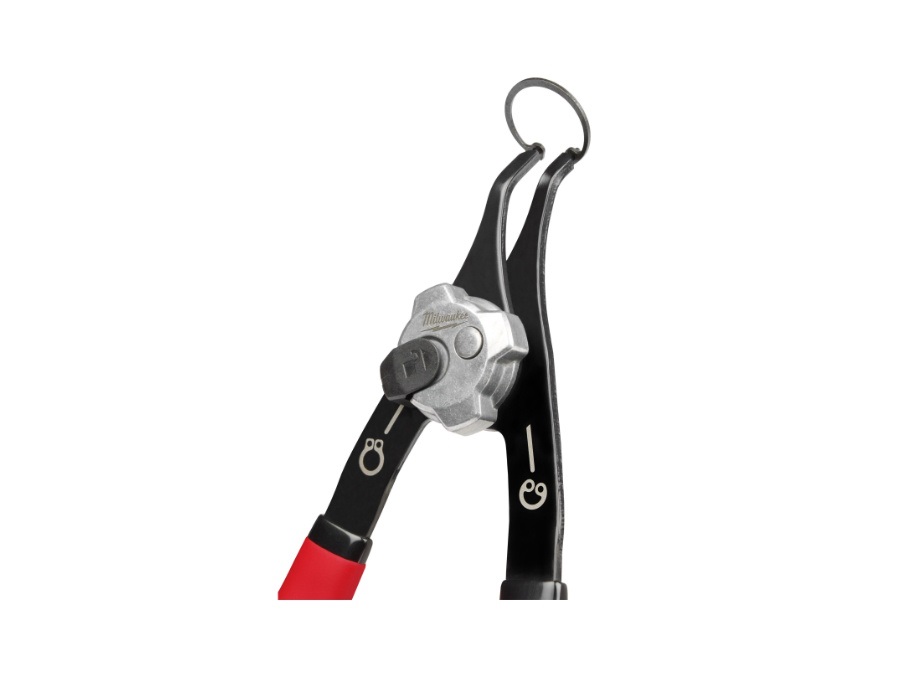 MILWAUKEE Pinza reversibile per anelli elastici - media diritta 18°