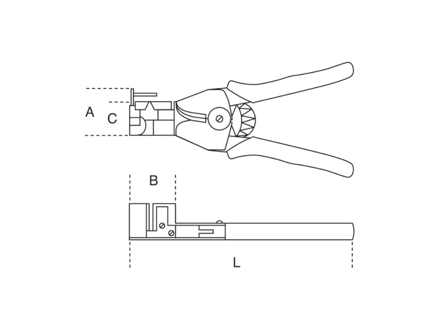 BETA UTENSILI Pinza spellafili, 165 mm