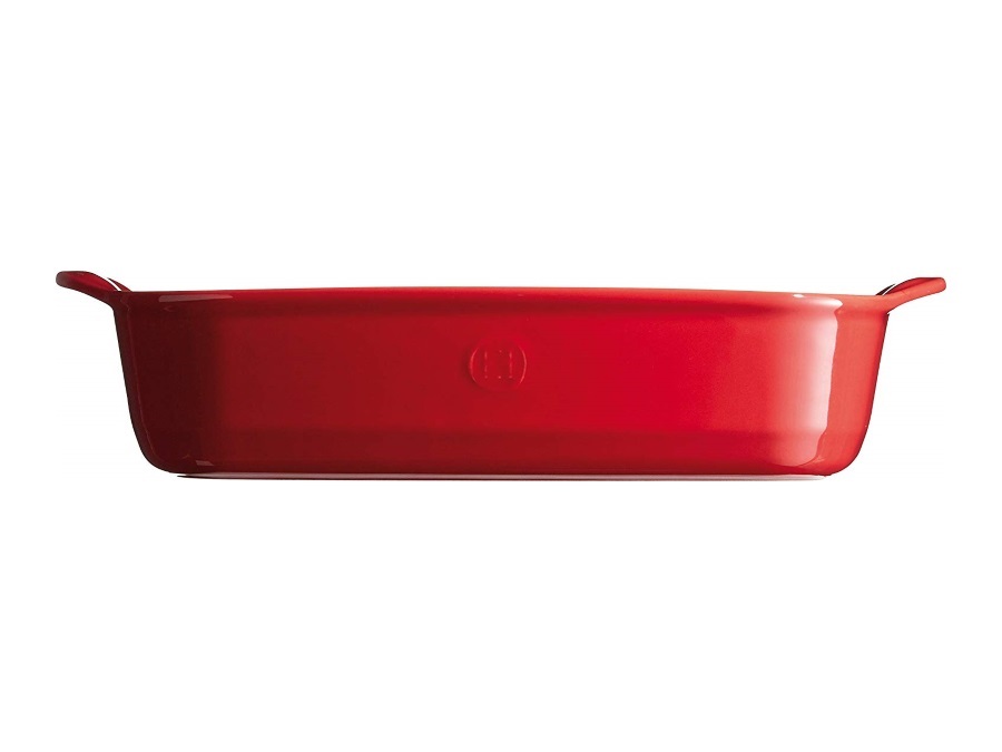 EMILE HENRY-EMILE & CO Pirofila rettangolare di Emile Henry, Grand Cru, Rosso, Emile Henry - MISURA 42X27X7 CM