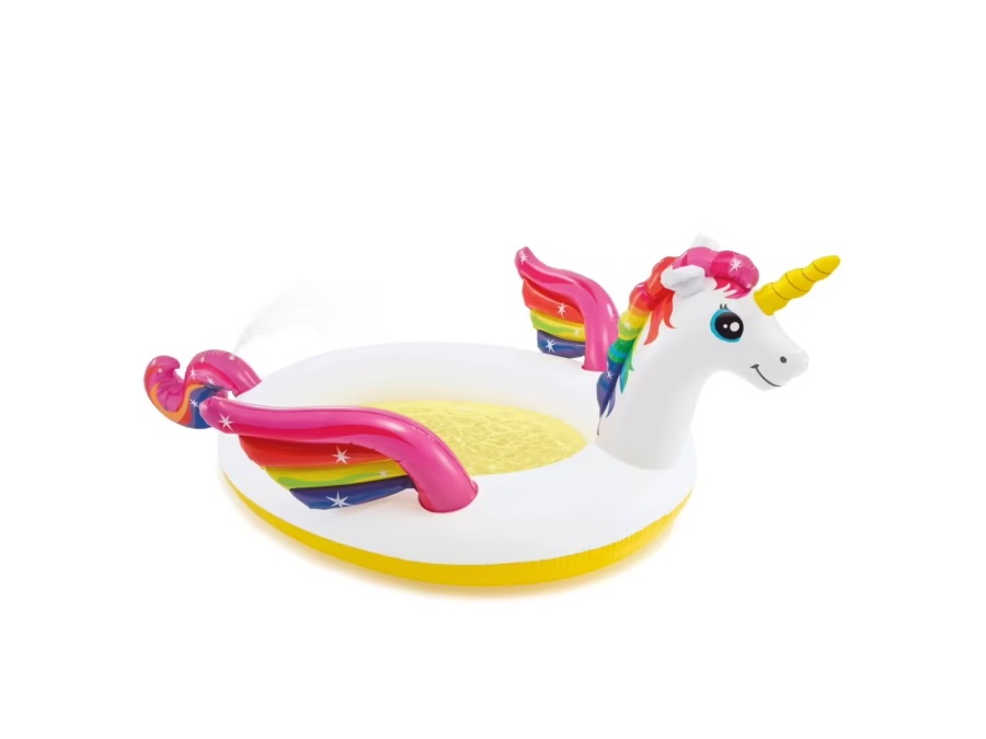 INTEX Piscina unicorno con spruzzino, 272 x 193 x 104 cm