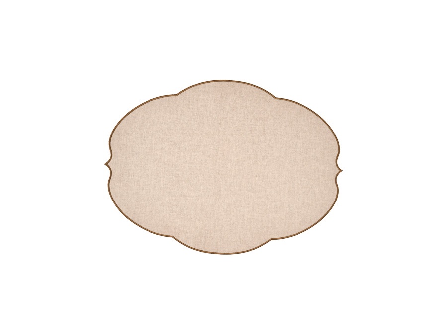 FRATELLI GUZZINI S.P.A. Placemats, tovaglietta flowers - Argilla Chiaro
