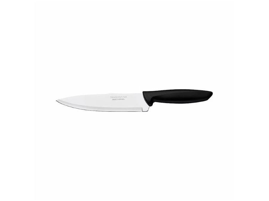 Tramontina plenus, coltello da chef con lama in acciaio inox e manico in  polipropilene nero