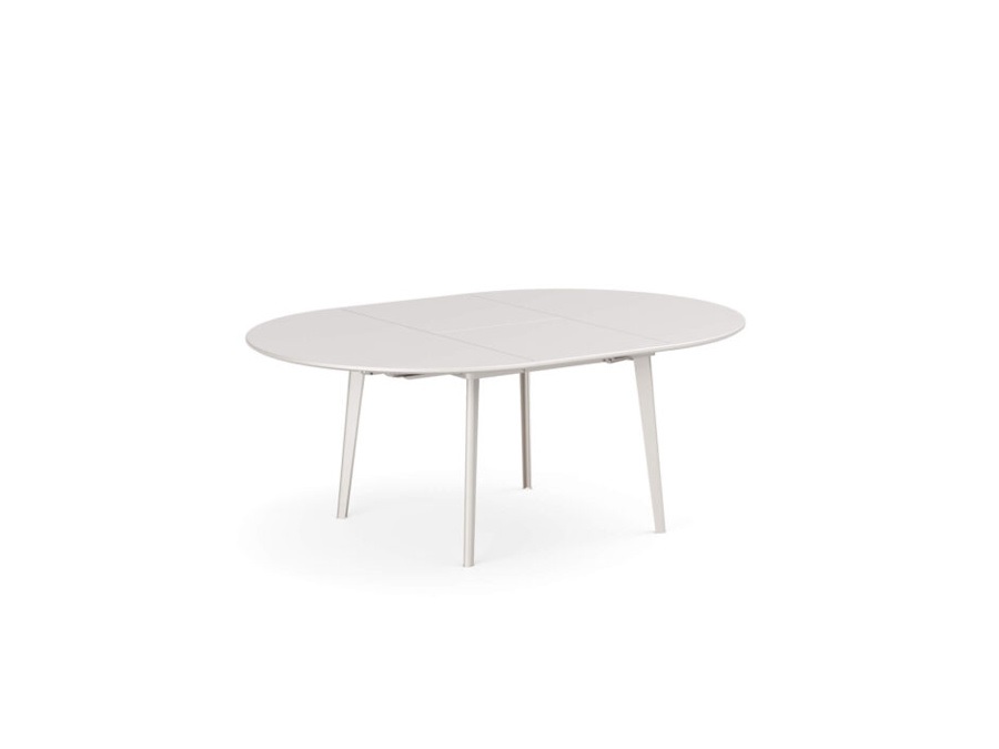 EMU Plus4, tavolo allungabile tondo 138+60 cm, bianco 23
