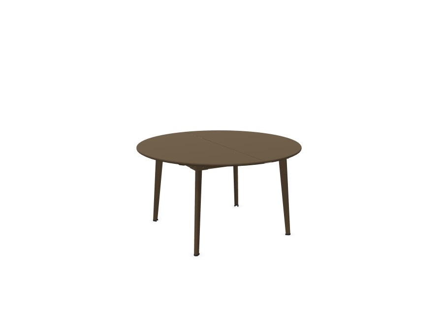 EMU Plus4, tavolo allungabile tondo 138+60 cm, marrone india 41