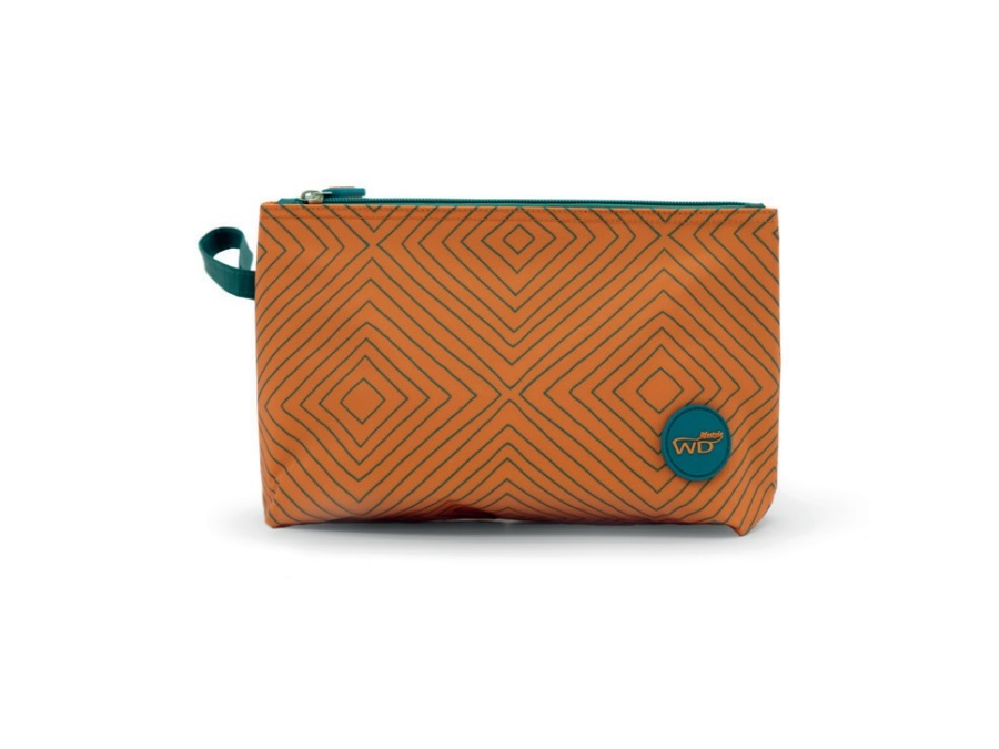 WD LIFESTYLE Pochette termica con zip - arancio/petrolio