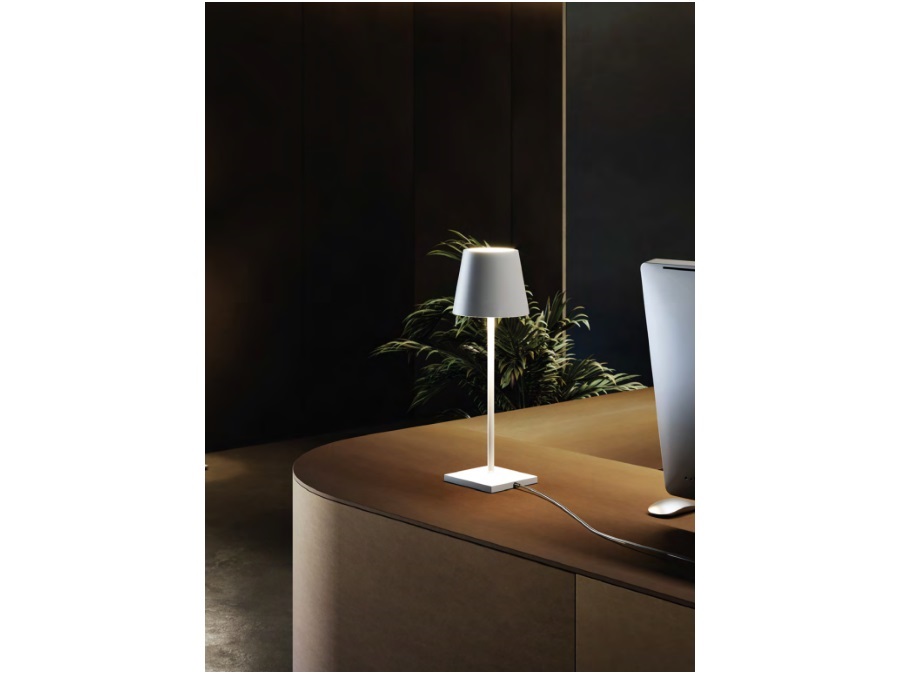 ZAFFERANO S.R.L. Poldina l desk, lampada da tavolo con cavo (non ricaricabile) - grigio scuro