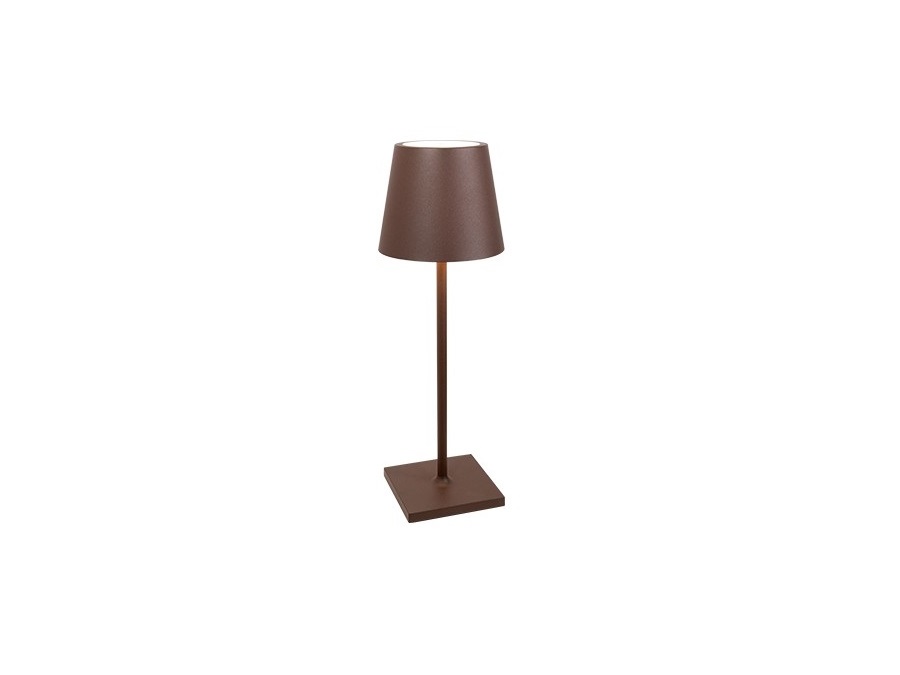 ZAFFERANO S.R.L. Poldina Pro L Desk, Lampada da Tavolo di zafferano - Corten