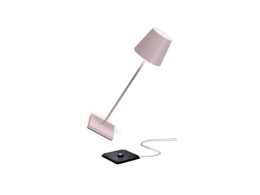 ZAFFERANO S.R.L. Poldina pro lampada da tavolo ricaricabile di zafferano - rosa