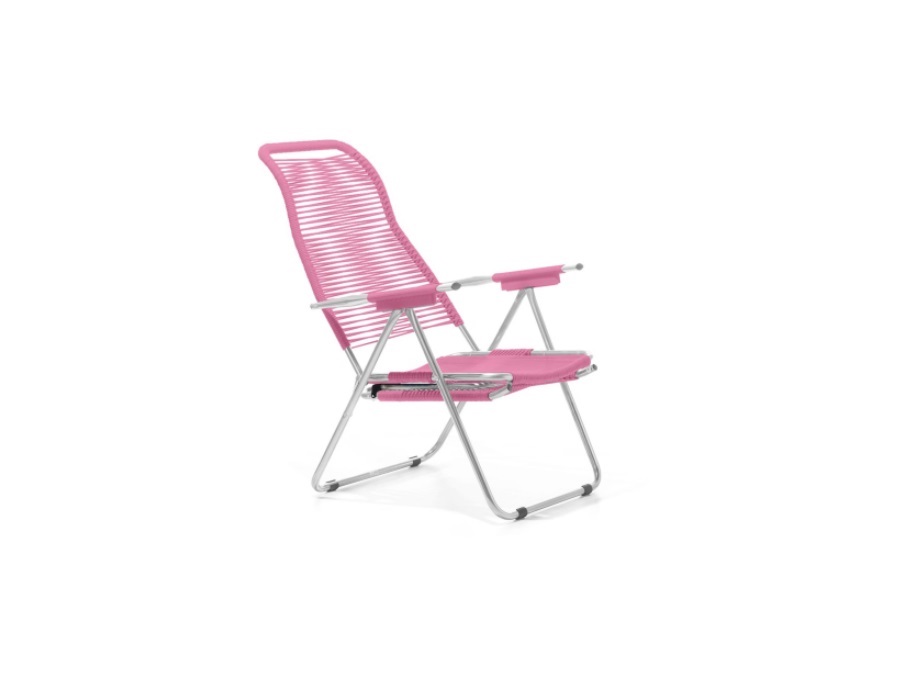 FIAM S.P.A. Poltrona spaghetti alluminio , rosa