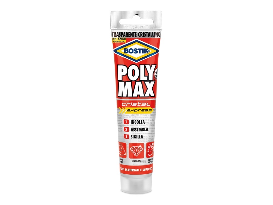 BOSTIK Poly max cristal express, 3 in 1