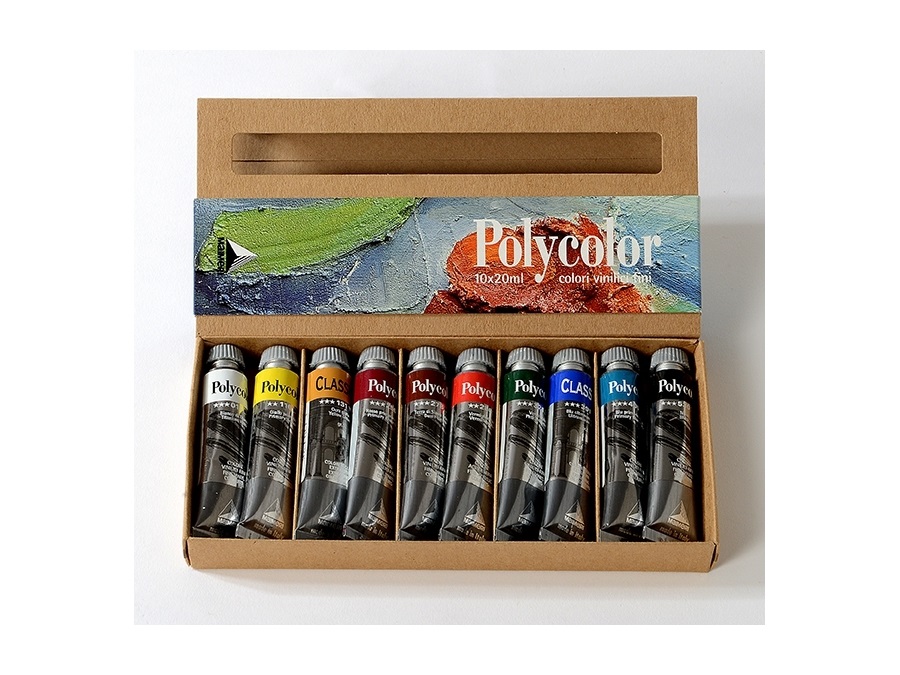 Maimeri polycolor set - 10 tubetti di acrilici maimeri (20 ml