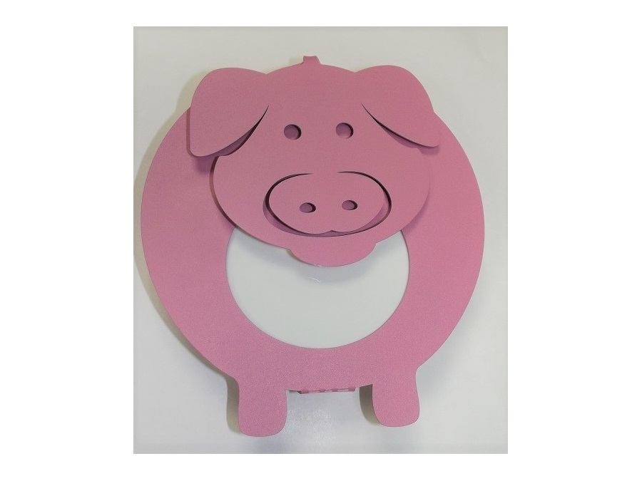 ARTI & MESTIERI Porta Umidificatore Maialino Rosa