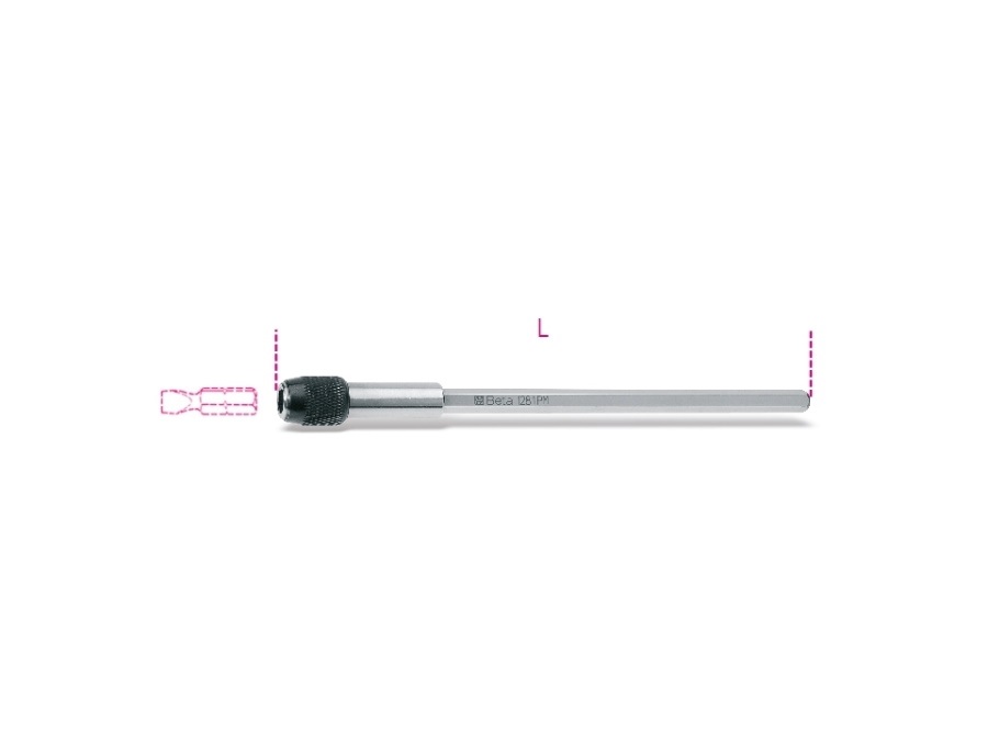BETA UTENSILI Portainserti magnetico ad innesto rapido cromato