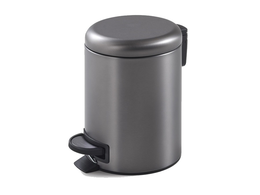 GEDY SPA Portarifiuti Potty 5lt gun metal