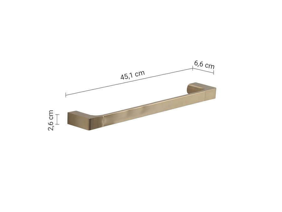 GEDY SPA Portasalviette 45 cm pirenei oro matt