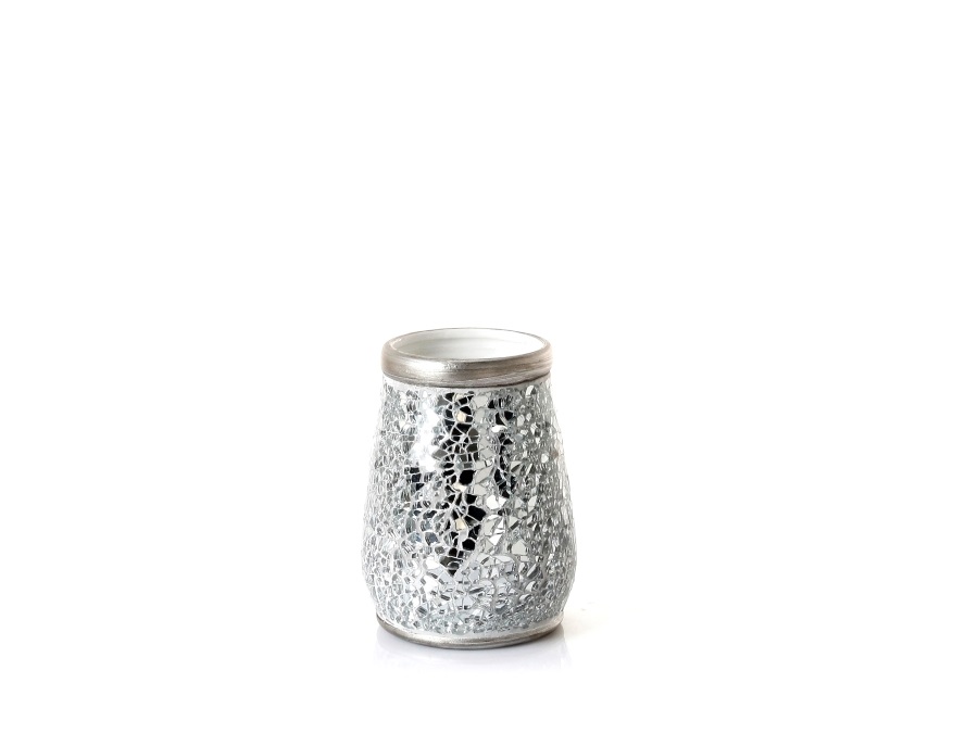 GEDY SPA Portaspazzolini g-myosotis grigio/argento