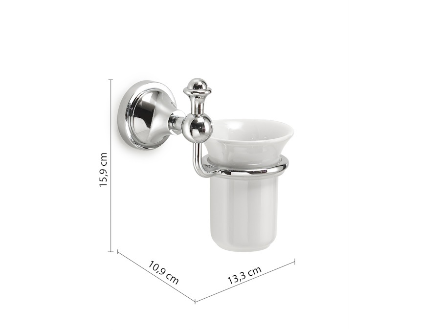 GEDY SPA Portaspazzolini nevis cromato