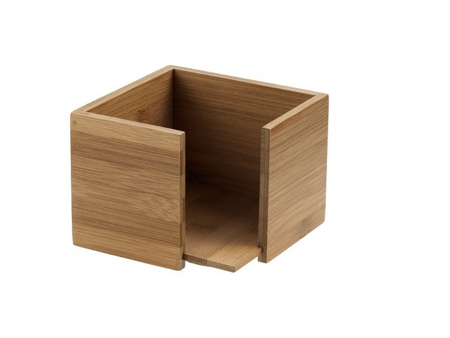 LEONE portatovaglioli in bamboo, 19X19 X10cm