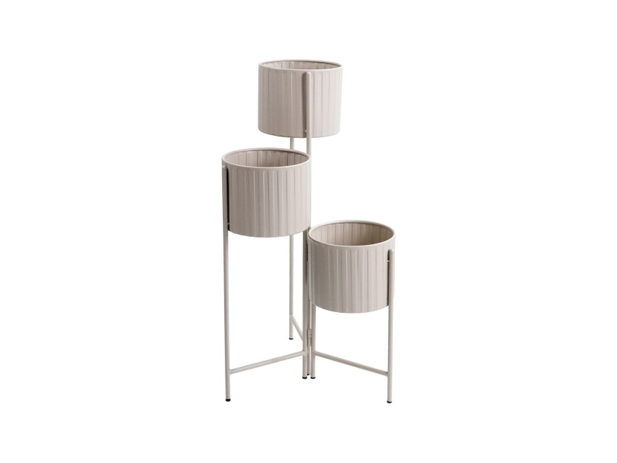 VERDELOOK Portavasi scala, 3 livelli - beige