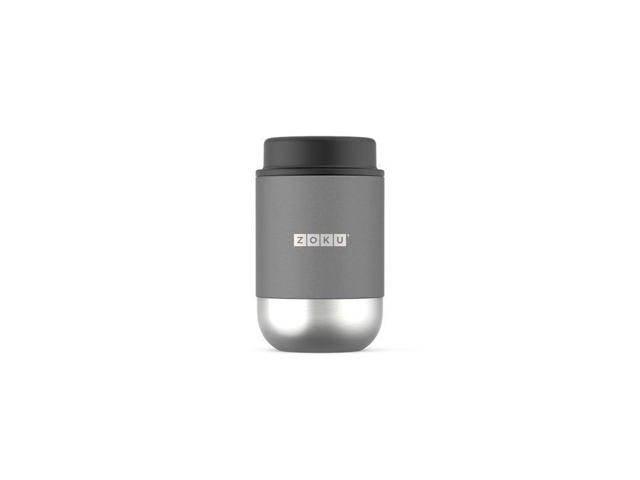 ZOKU Portavivande in acciaio inossidabile da 500 ml - grigio