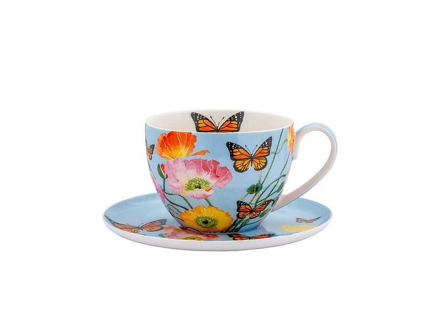 MAXWELL & WILLIAMS Posey, tazza colazione con piattino 400 ml Field of Poppies