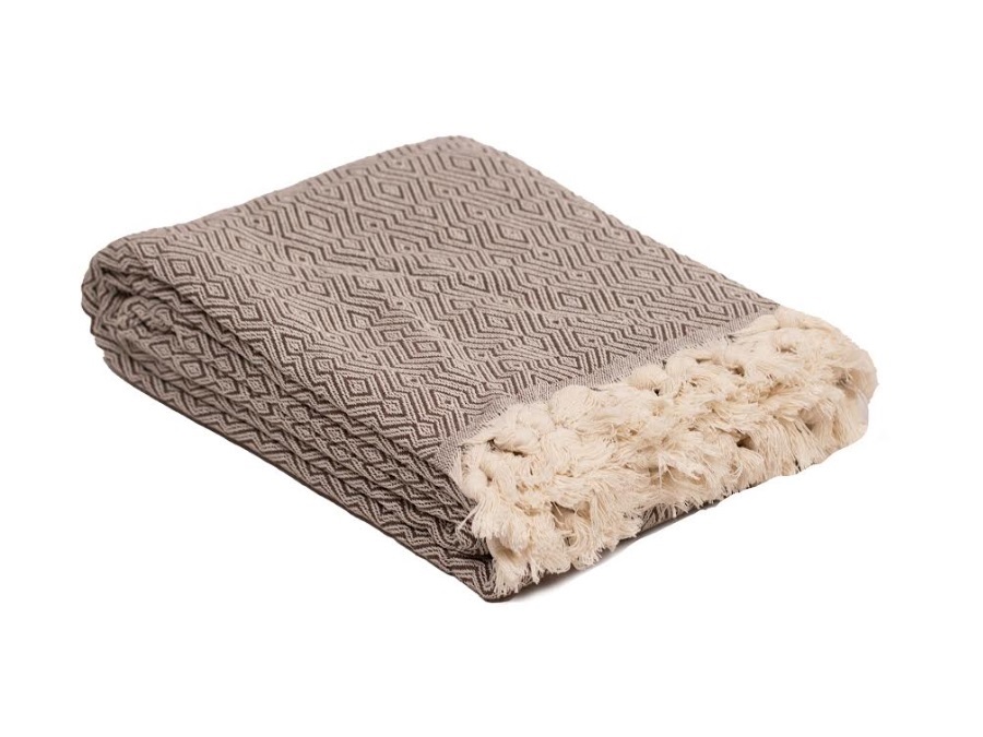 MARINETTE SAINT-TROPEZ Prestige jete, coperta in cotone acier 220x240 cm