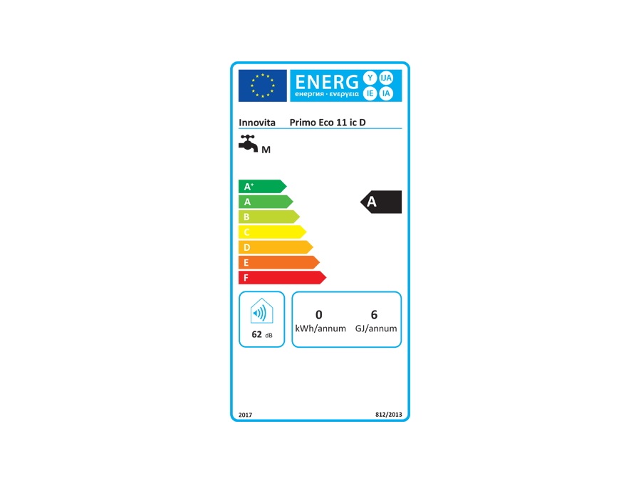 INNOVITA S.R.L. Primo Eco 11 ic D, Scaldabagno a gas a camera aperta, accensione ionizzata