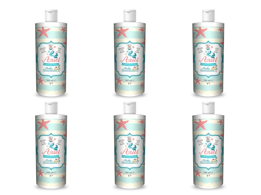 LA BELLA LAVANDERINA Profumo bucato ariel 500 ml, confezione 6 flaconi