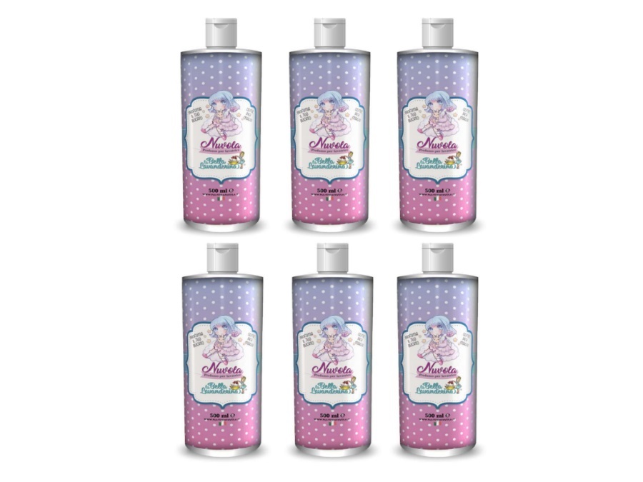 LA BELLA LAVANDERINA Profumo bucato nuvola 500 ml, confezione 6 flaconi